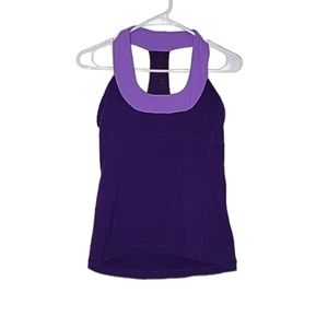 Lululemon Double Purple Halter Tanktop